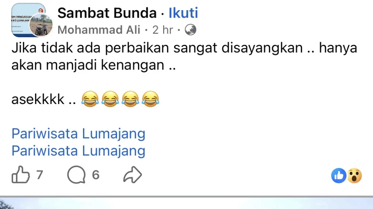 Tangkap layar kondisi Sendang Arya Wiraraja saat ini.