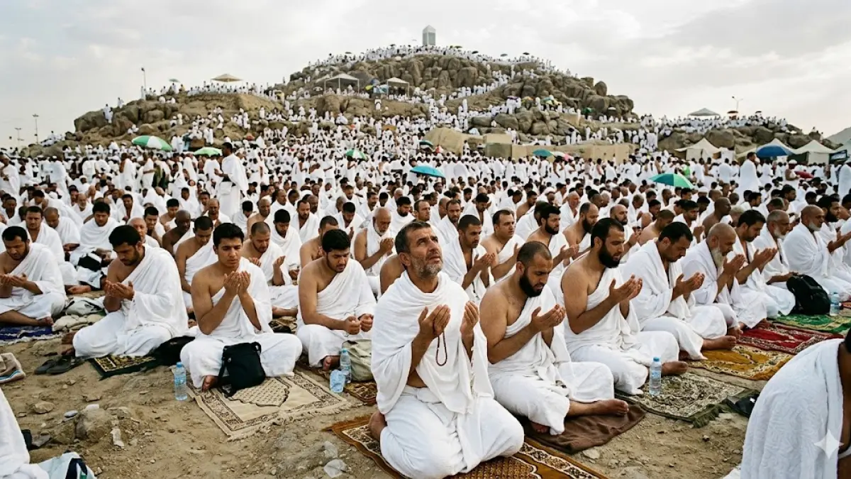 Ilustrasi wukuf di Arafah