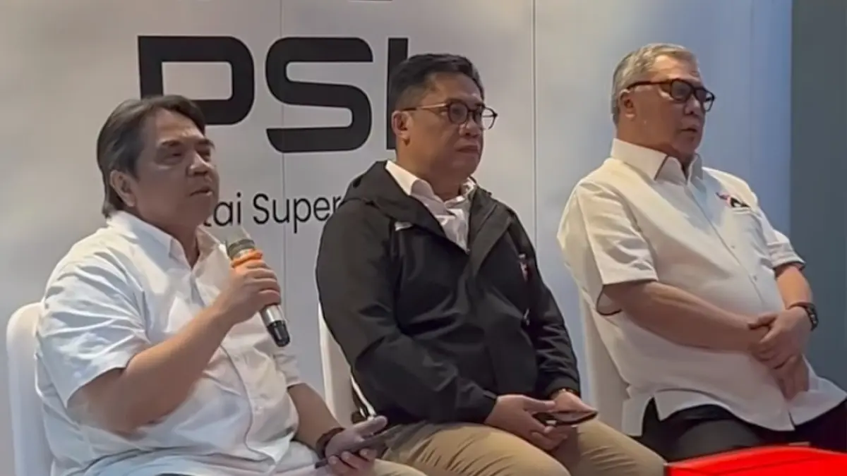 Ade Armando saat memberikan keterangan pers terkait sikapnya yang mundur dari Partai Partai Solidaritas Indonesia (PSI), Selasa (5/5/2026). (Dok. PSI)