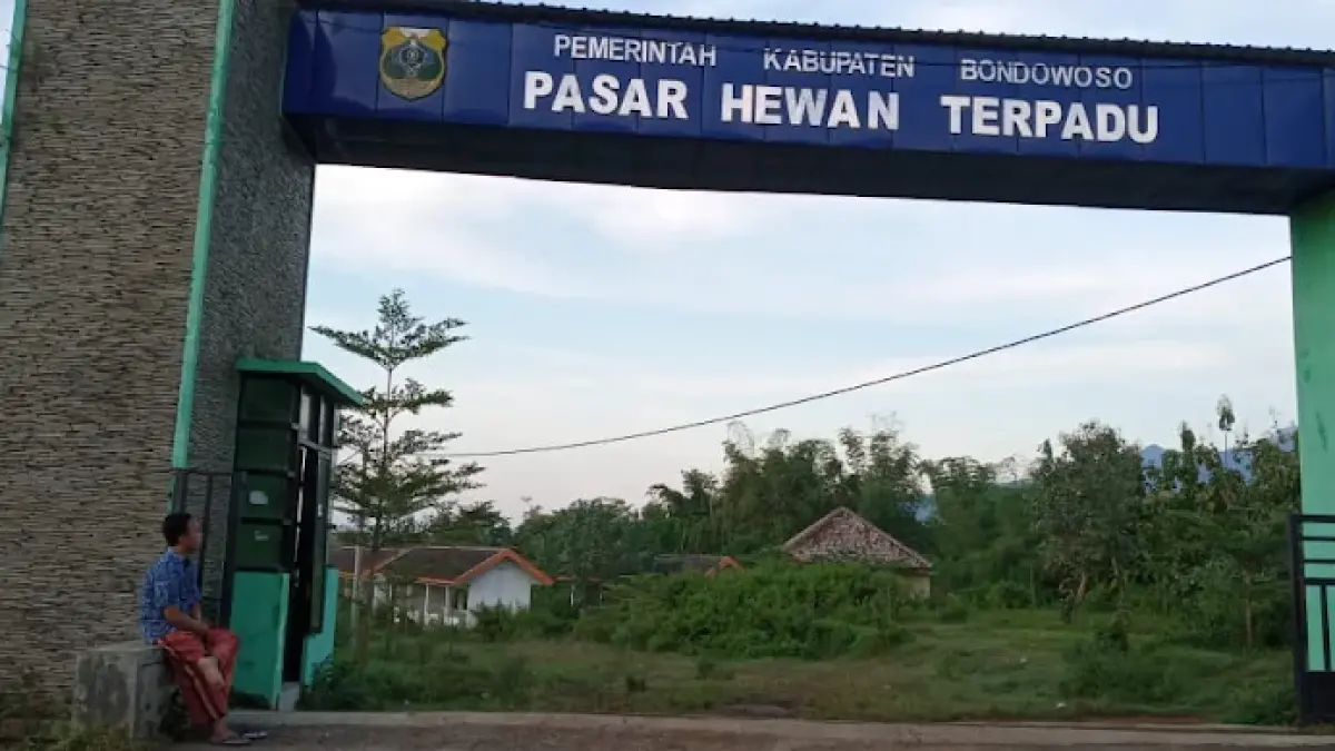 TERBENGKALAI: kondisi Pasar Hewan Locare Kecamatan Curahdami digadang mulai dilirik investor.