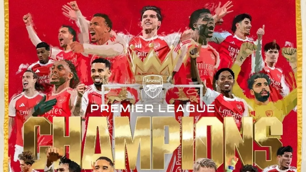 Arsenal Resmi Juara Liga Inggris. (X/Arsenal)