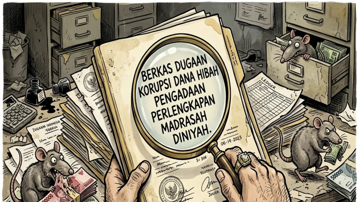ilustrasi penyelidikan dana hibah kesra pemkab bondowoso. (AI)