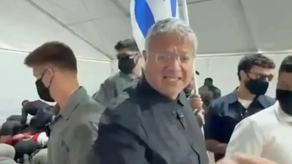 Video Itamar Ben-Gvir, Menteri Israel yang ejek aktivis Flotilla. (Office Of Itamar Ben Gvir/Via Reuters)