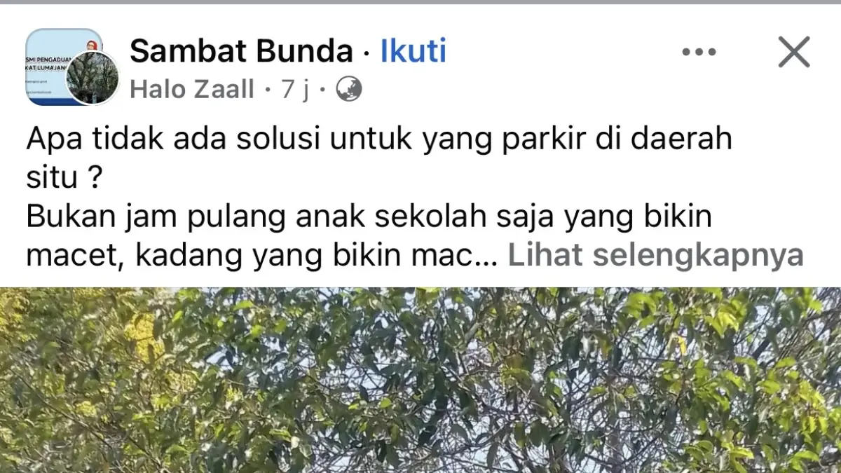 Tangkap layar kondisi jalanan padat merayap di Kyai Ilyas, Lumajang.