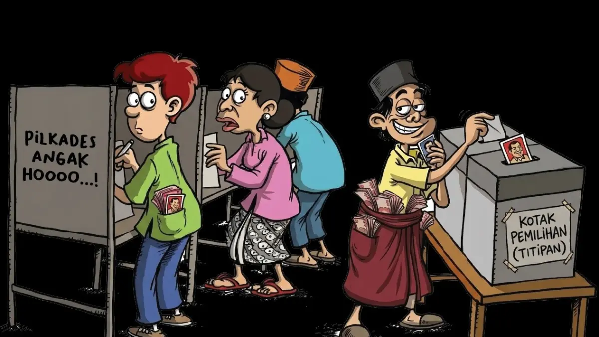 Ilustrasi kerawana pilkades. (Ijal Syarief/AI/Radar Jember)