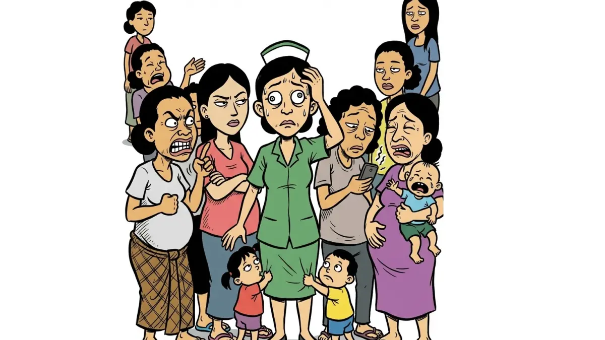 “Bahkan untuk kelompok berisiko tinggi, seorang bidan mengawasi sekitar 60 sampai 70 pasien.” Bd. Siti Romlah, Ketua IBI Jember. (IBI JEMBER)