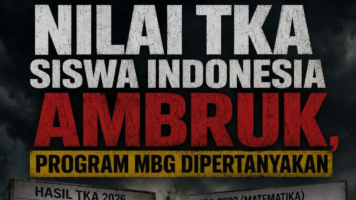 Nilai TKA Siswa Indonesia Ambruk, Program MBG Mulai Dipertanyakan
