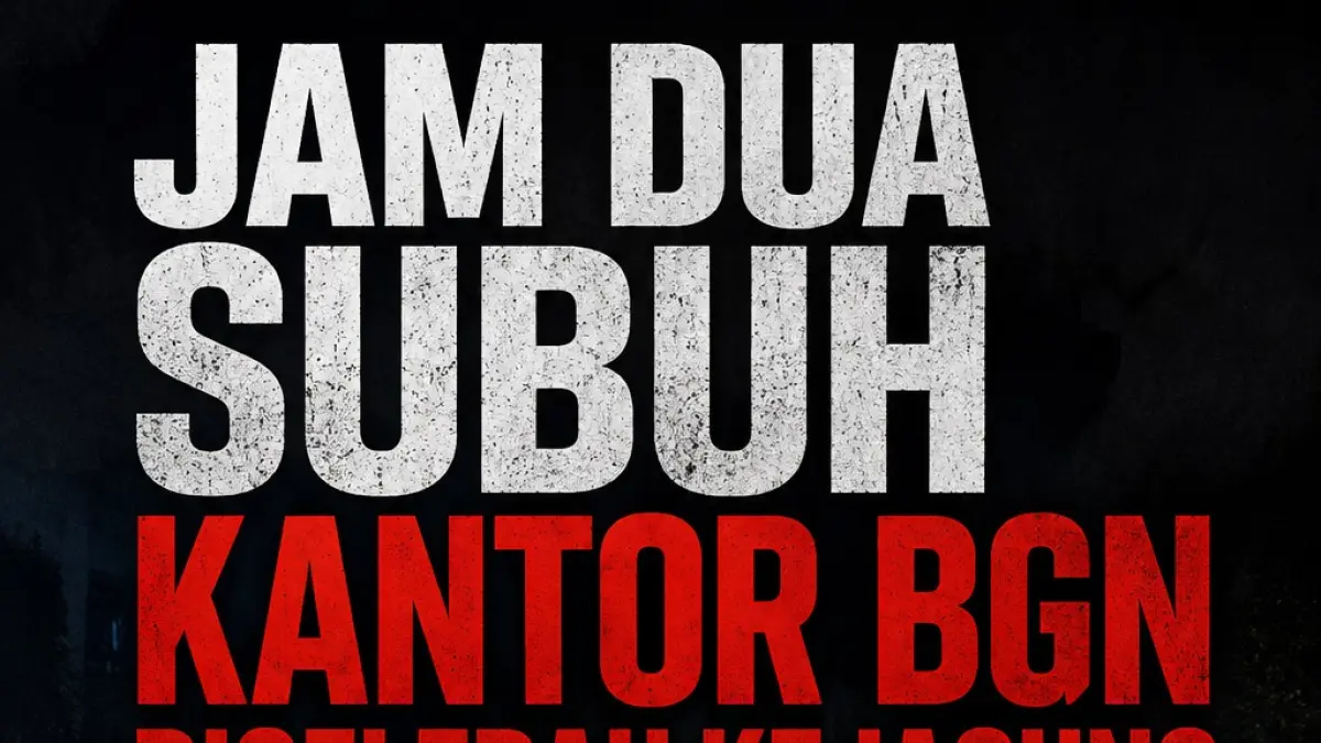 Baru Saja Dadan Dicopot, Jam Dua Subuh Kejagung Geledah Kantor BGN
