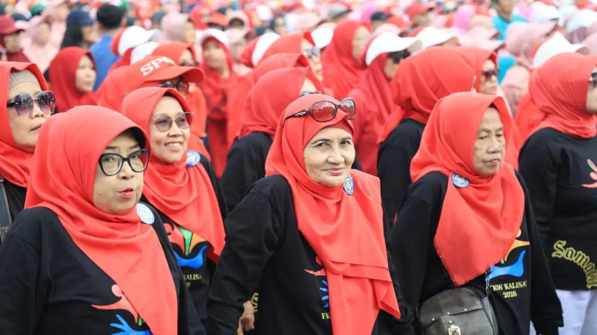 PERINGATI MOMEN PENTING: Suasana peringatan Hari Lanjut Usia Nasional di Alun-Alun Nusantara Jember, (6/6). (DOK DISKOMINFO JEMBER)