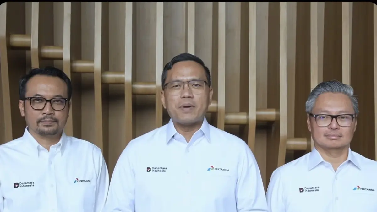 Tangkap layar : Direktur Utama PT Pertamina (Persero), tengah. 