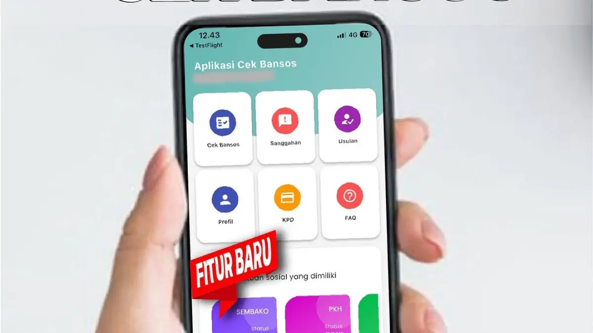 Telah tayang fitur baru Aplikasi Cek Bansos. Kini bisa melacak perjalan bansos dan nominal yang akan diterima. (Dok. Pusdatinkesos)