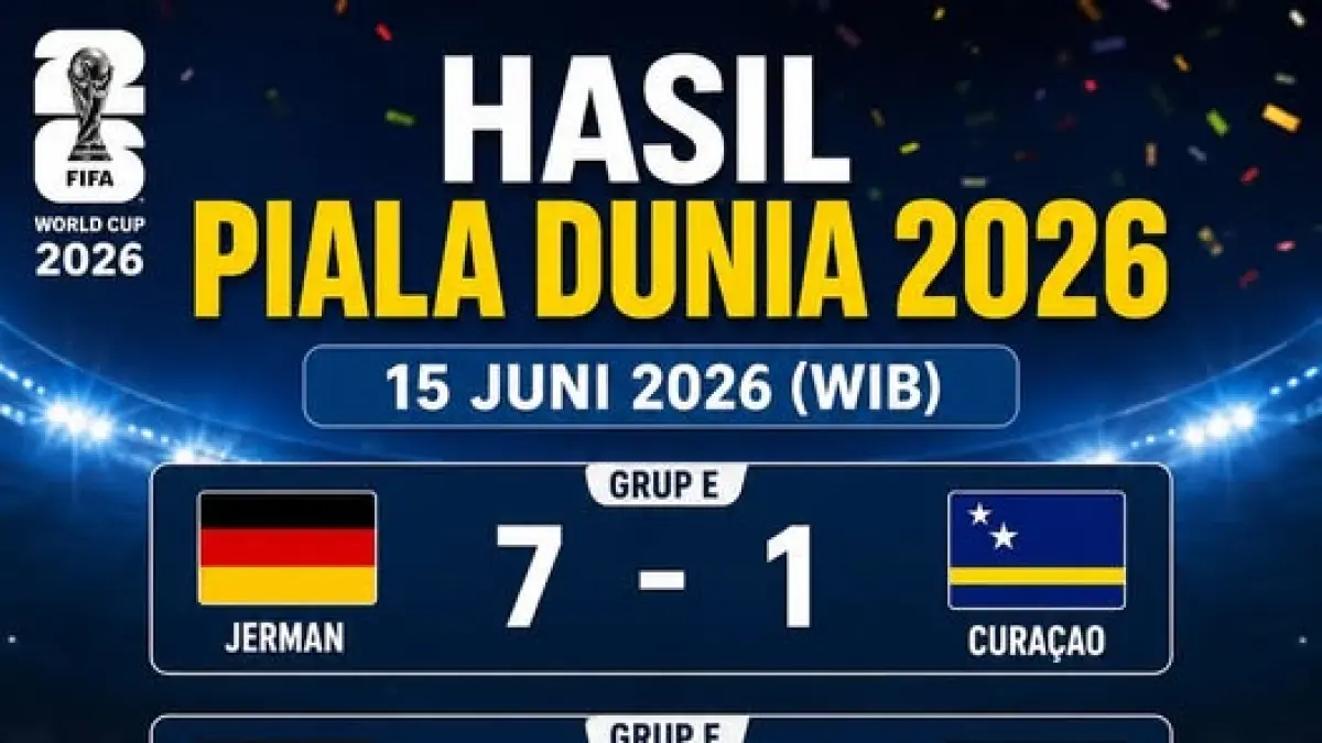 Ini Hasil Lengkap dan Jadwal Piala Dunia Senin 15 Juni 2026