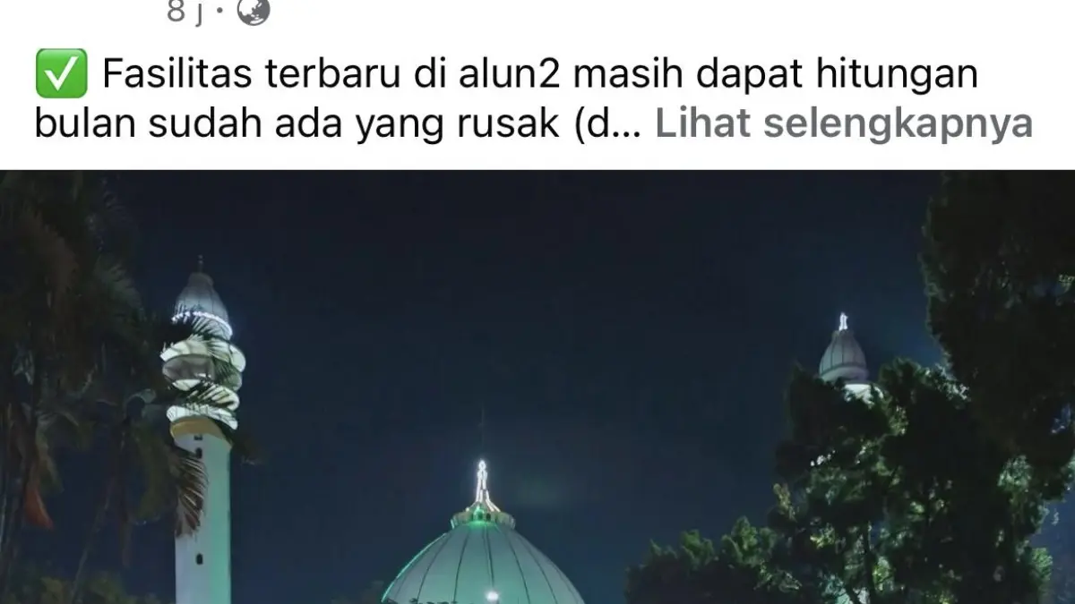 Tangkap layar kondisi lampu bohlam yang rusak