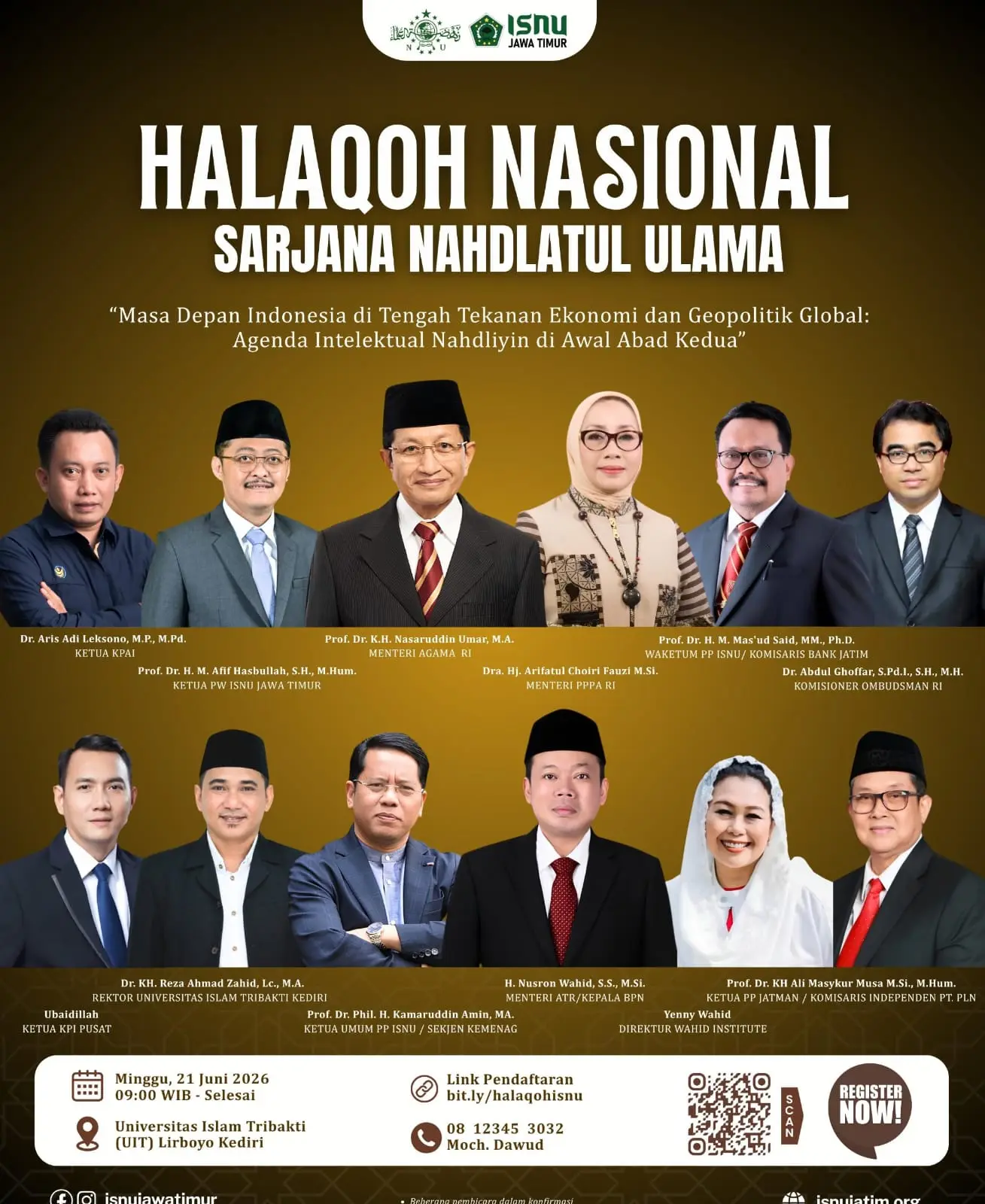 Langkah Strategis, ISNU Jawa Timur Gelar Halaqoh Nasional Bahas Ekonomi dan Geopolitik Global 