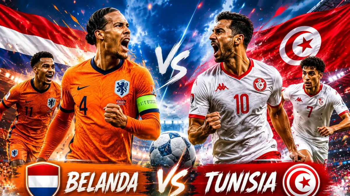 Ilustrasi : begini prediksi skor belanda vs tunisa (M. ADHI SURYA/AI/RADAR JEMBER)
