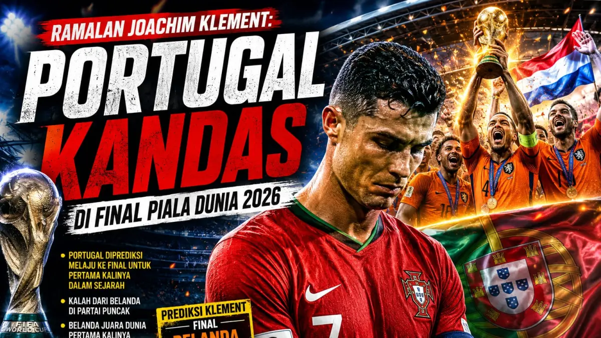 Ilutrasi prediksi Joachim Klement: portugal kandas pucuk laga. (M. ADHI SURYA/AI/RADAR JEMBER)