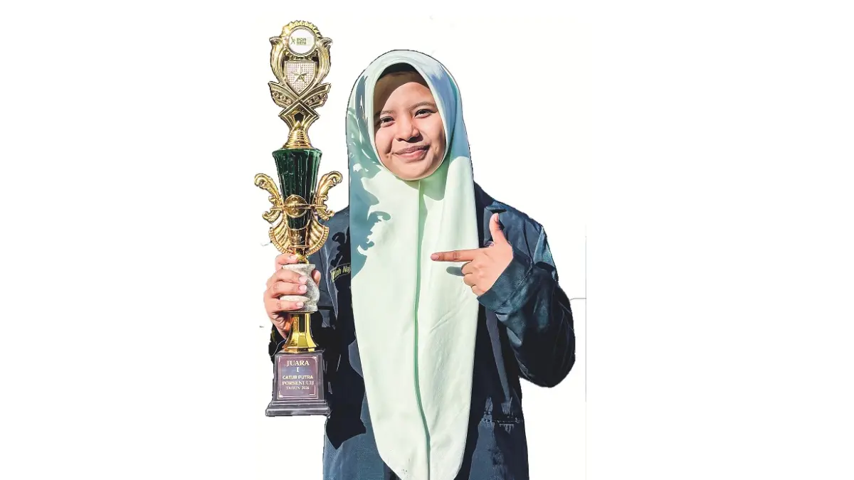 KEREN : Nurul Kaunaini Yuhyin Nufus, siswa MA Unggulan Nuris Jember Unjuk prestasi MHQ Tingkat Provinsi Bali. (MA UNGGULAN NURIS)