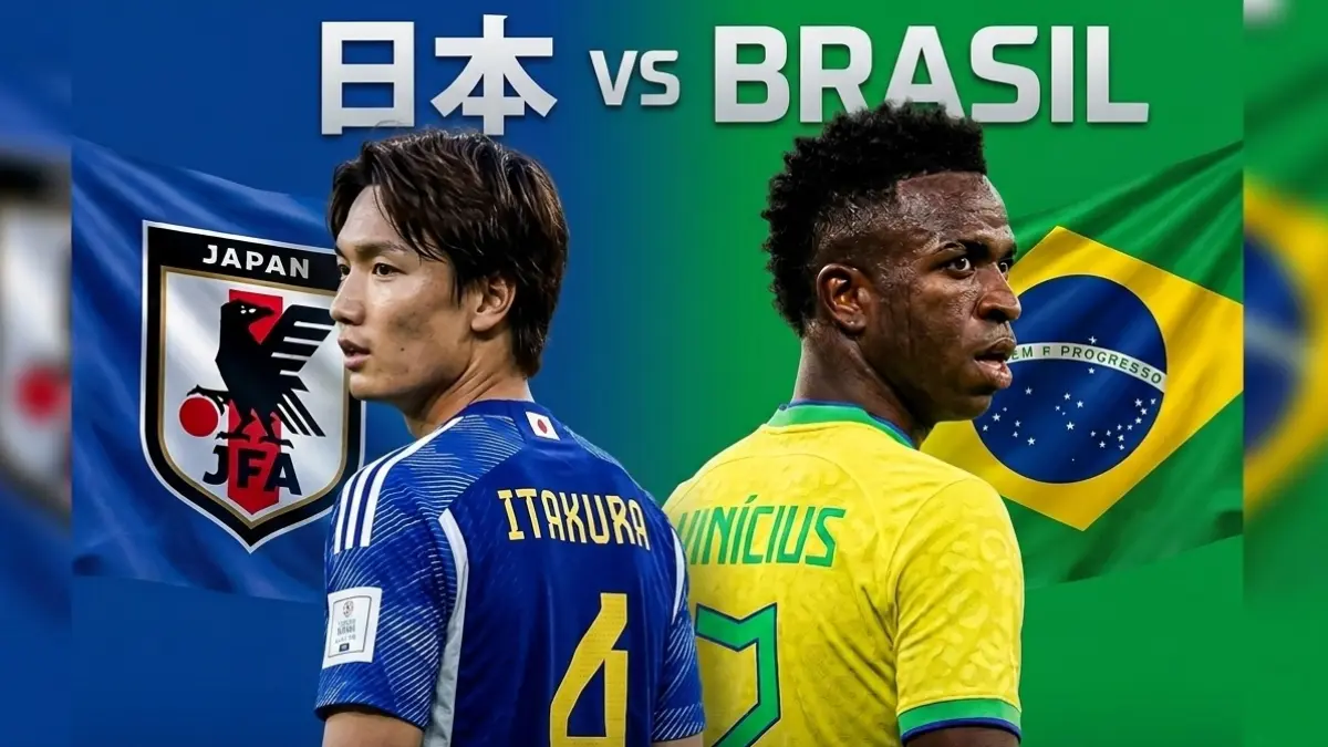 Timnas Jepang vs Brasil di Babak 32 Besar Piala Dunia 2026. (Ilustrasi diolah dengan AI) 
