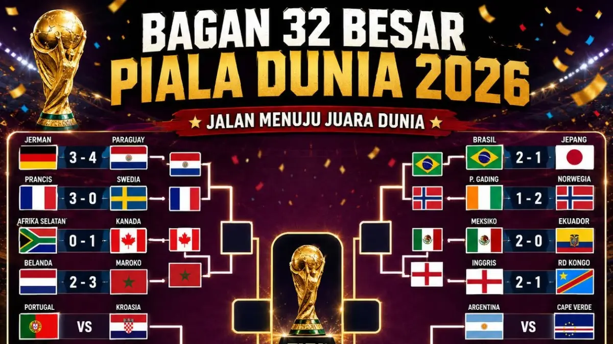 Bagan 16 besar Terbaru Piala Dunia 2026