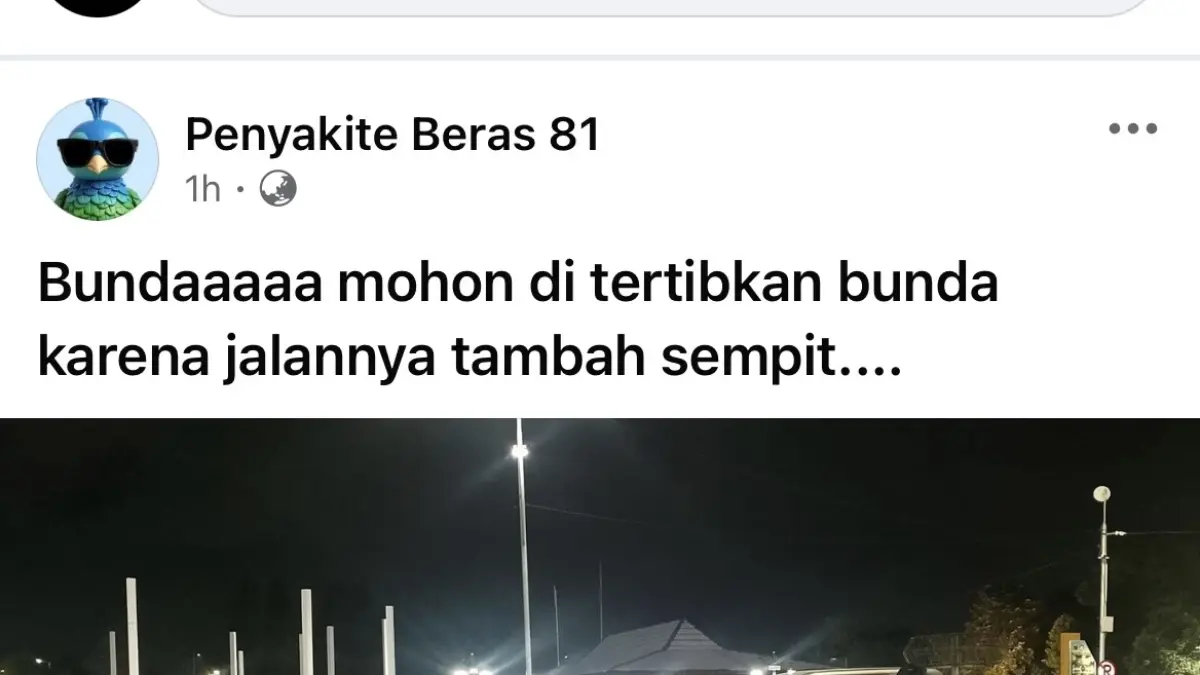 TANGKAP LAYAR terlihat kendaraan roda empat parkir sembarangan