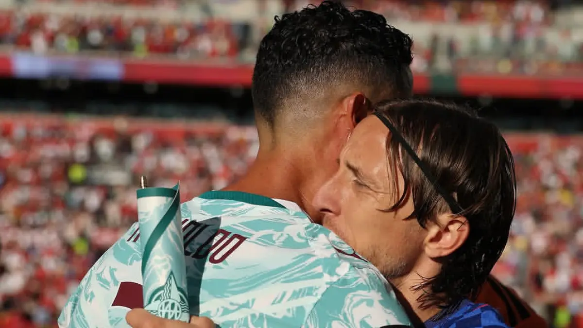 Dua legenda, Cristiano Ronaldo dan Luka Modric, usia pertandingan hidup mati antara Portugal Vs Kroasia, (3/7/2026) dengan kemenangan dramatis 2-1 untuk Portugal. (Total Sport)
