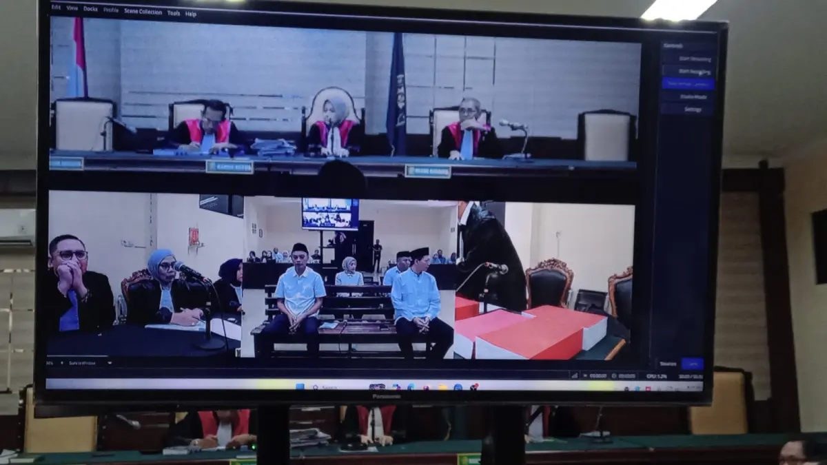 PEMBACAAN TUNTUTAN : Sindan perkara korupsi sosraperda dengan agenda pembacaan tuntutan oleh penuntut umum, kemarin (3/7) pagi. (KEJARI JEMBER)