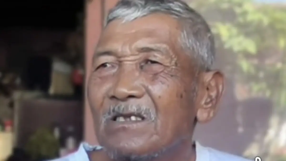 Tangkap layar, korban pencurian becak. 