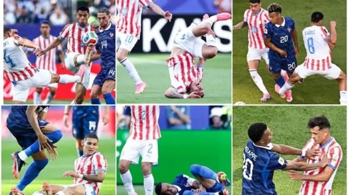 Paraguay dicap bermain tarkam oleh warganet karena bermain kasar saat kalah dari Prancis di babak 16 besar