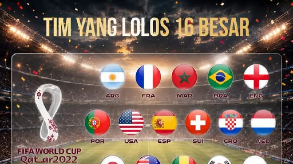 Tim yang lolos 16 besar Piala Dunia 2026 dan 2022 (FB Indo Bola Fans)