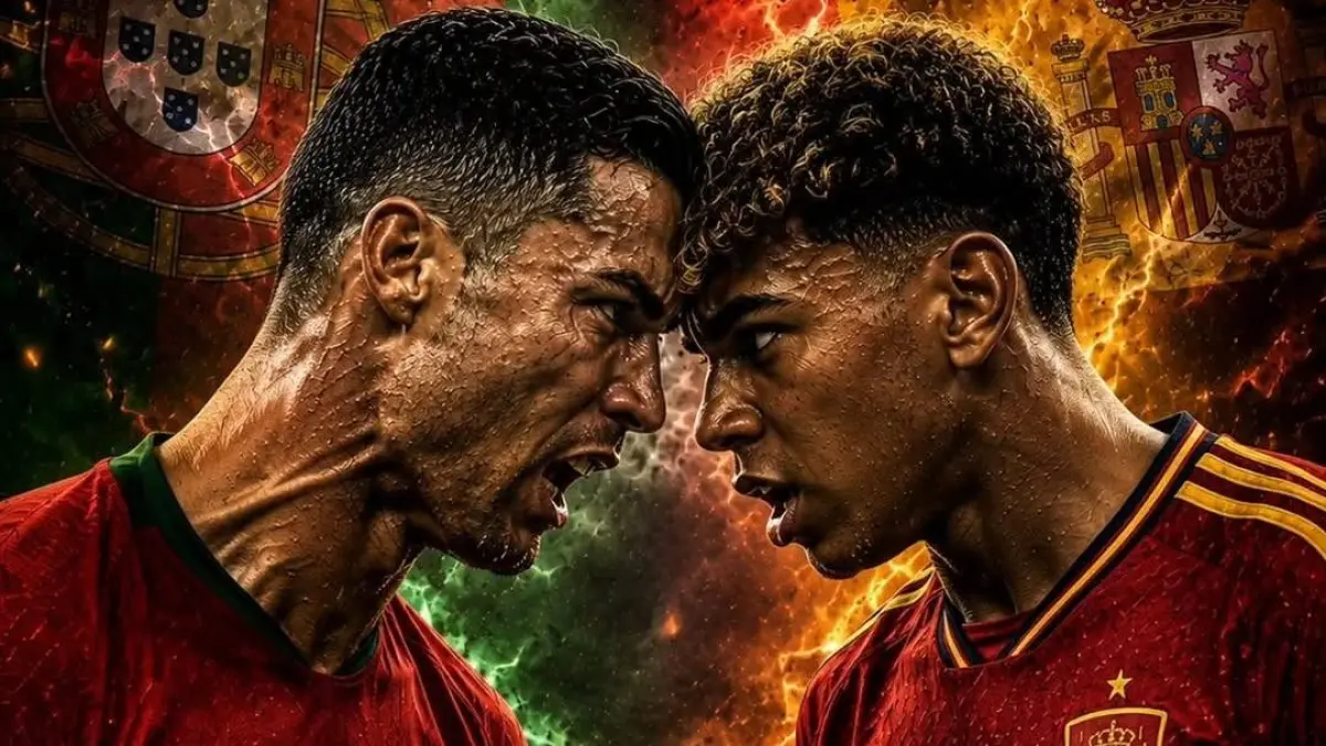 Duel seru babak 16 besar Portugal vs Spanyol