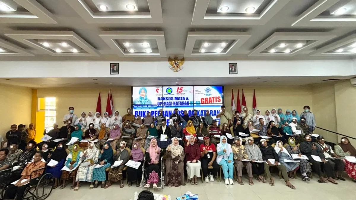 PEDULI: masyarakat yang merasakan langsung dampak baksos mata gratis dari RSBS. (RSBS)
