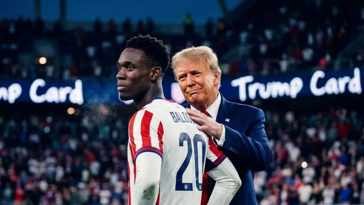 Pelatih Norwegia geram FIFA batalkan sanksi skorsing Folarin Bolagun setelah diintervensi Donald Trump. (foto diolah dengan AI) 