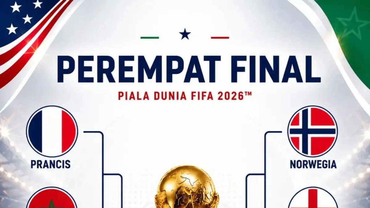 Bagan Lengkap Perempat Final Piala Dunia 2026
