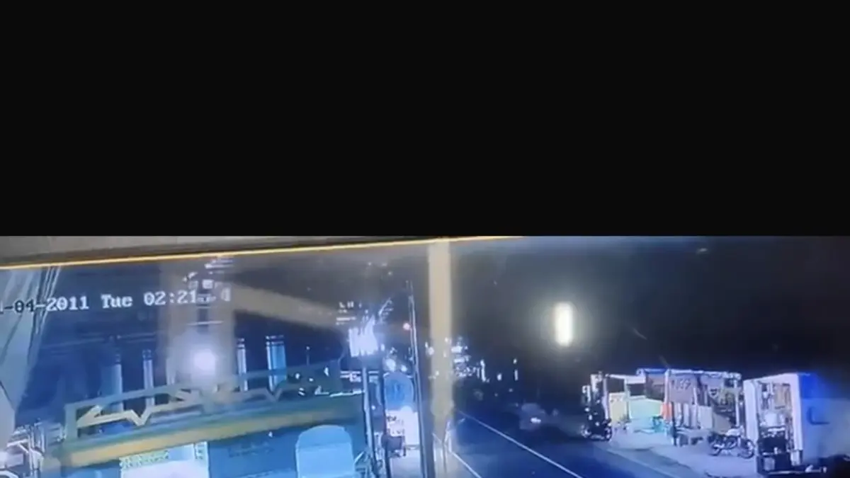 Tangkap layar detik-detik kecelakaan di Lumajang