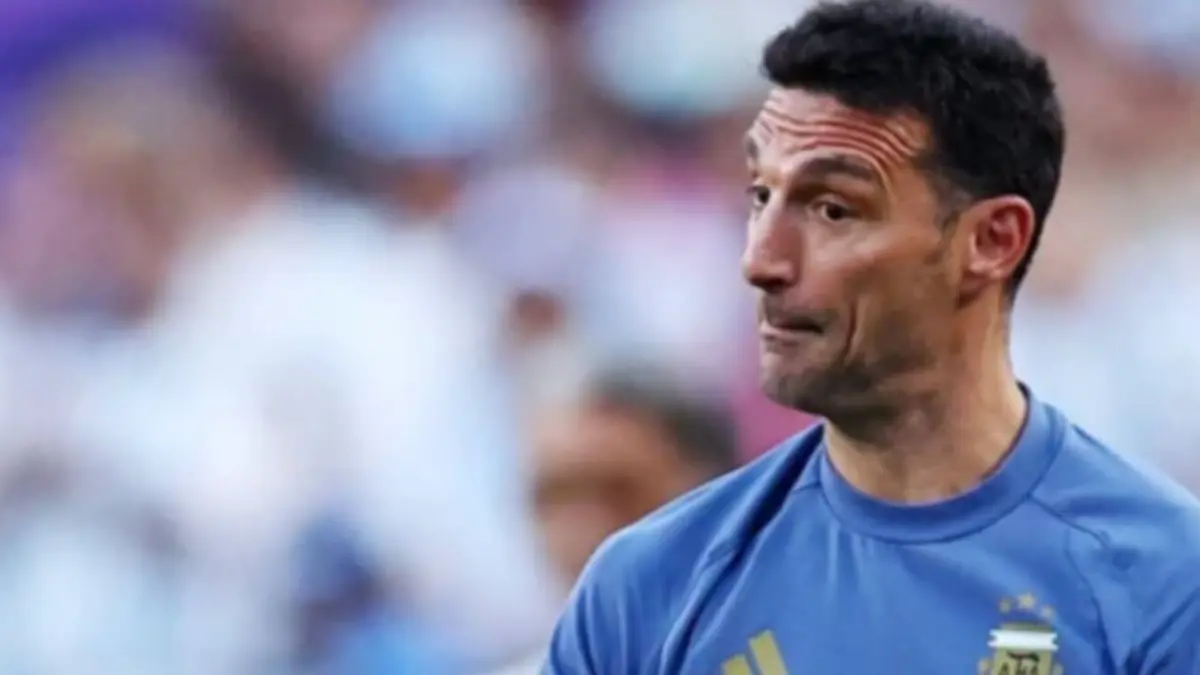 Pelatih Argentina Lionel Scaloni
