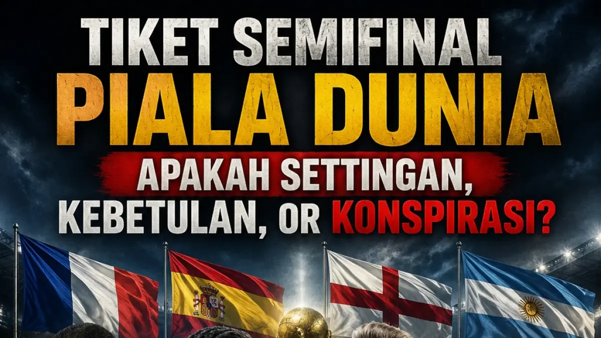 Prancis, Argentina, Spanyol, Inggris di Semifinal, Settingan FIFA atau Konspirasi?