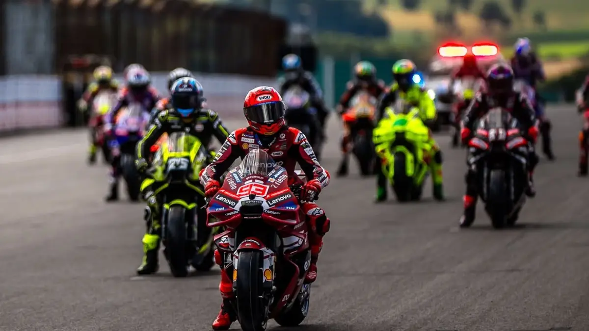 Marc Marquez pole position di Sachsenring, Jerman, 2026. (Ducati) 