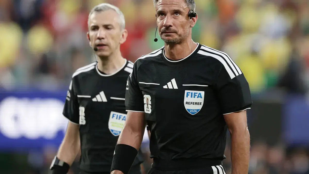 Wasit asal Slovenia, Slavko Vincic, resmi ditunjuk memimpin laga final Piala Dunia 2026 antara Argentina vs Spanyol. (Adam Hunger /AP/TT via Sweden Herald)