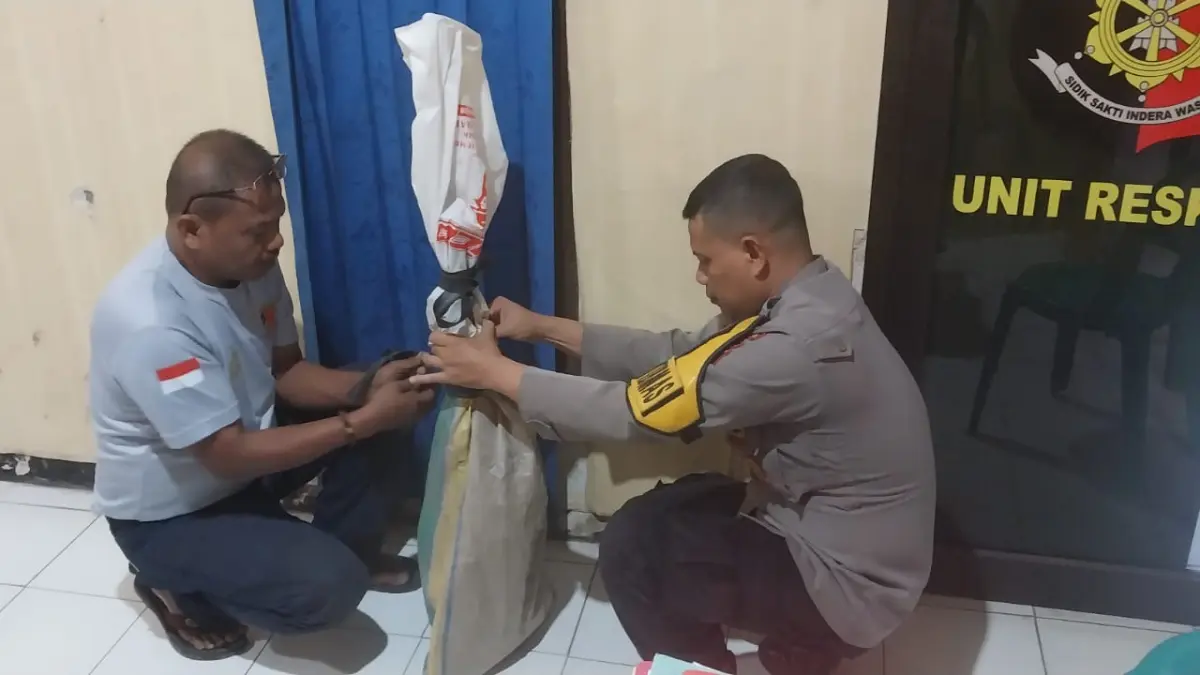 AMANKAN BB: Setelah melakukan olah TKP, polisi mengamankan barang bukti 1 unit senapan angin milik korban bersama sound suara burung. (Jumai/radarjember)