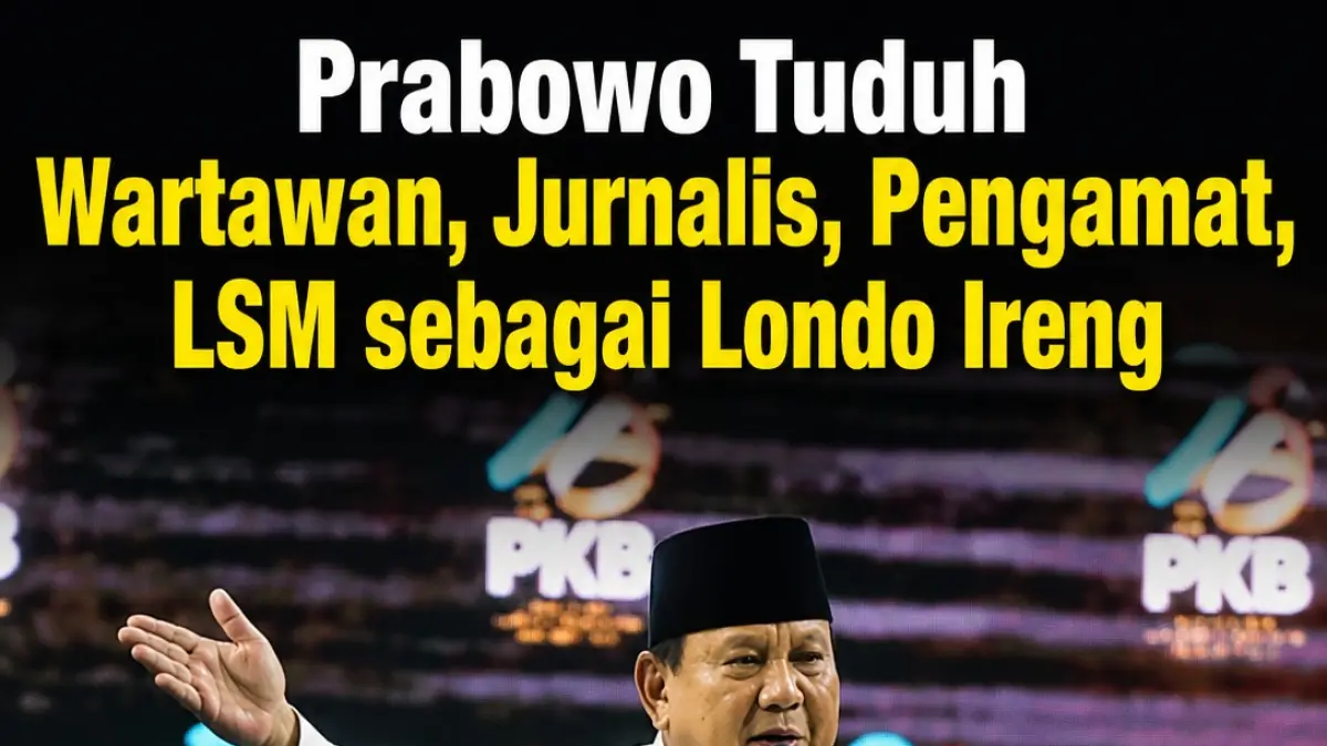 Prabowo Tuduh Wartawan “Londo Ireng” AJI Tuntut Minta Maaf, PWI Diam
