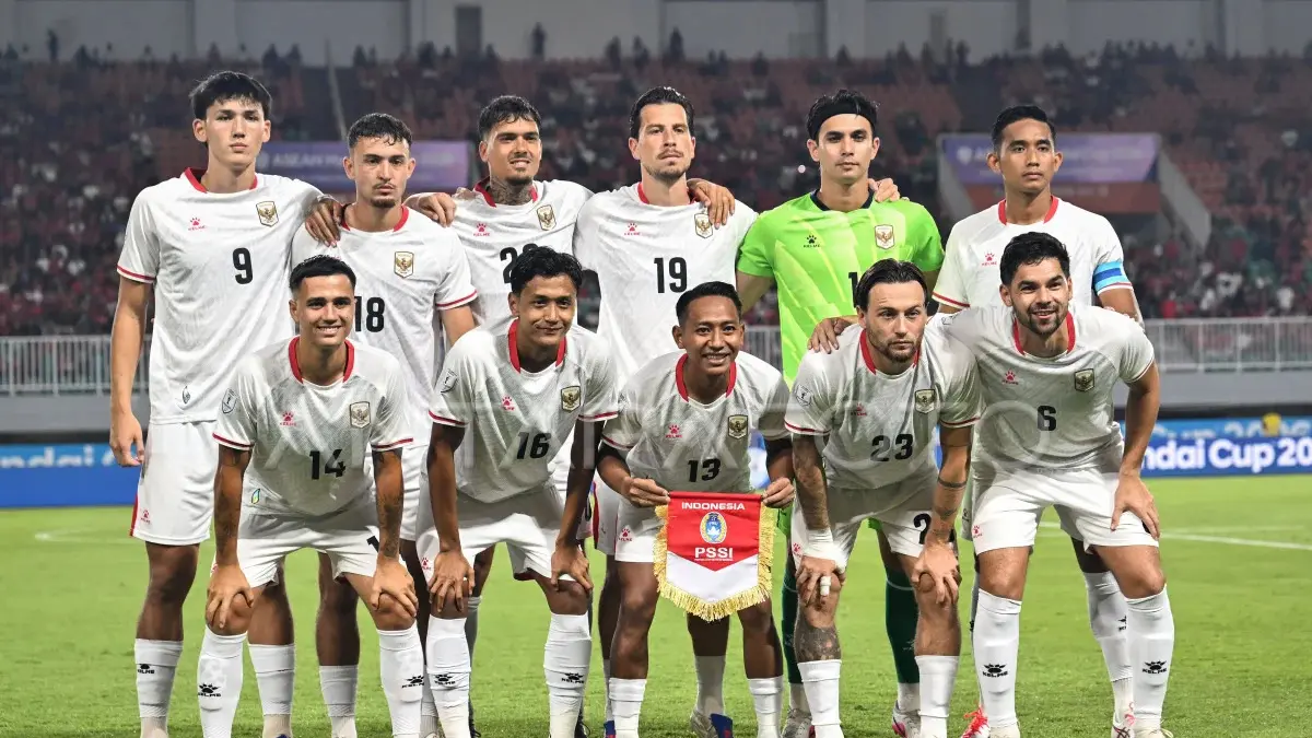 Timna Indonesia dalam laga ASEAN Championship 2026 melawan Kamboja. (ANTARA/Bayu Pratama S/app/tom)