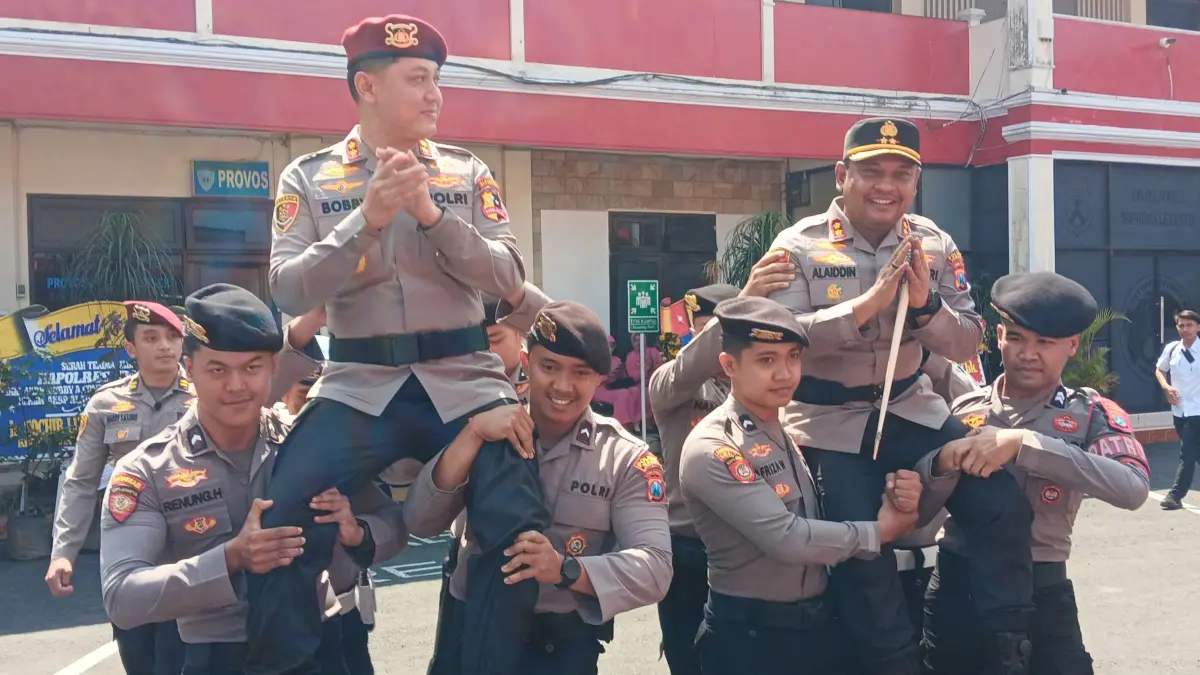 Lepas sambut Kapolres Jember (M. ADHI SURYA/RADAR JEMBER)