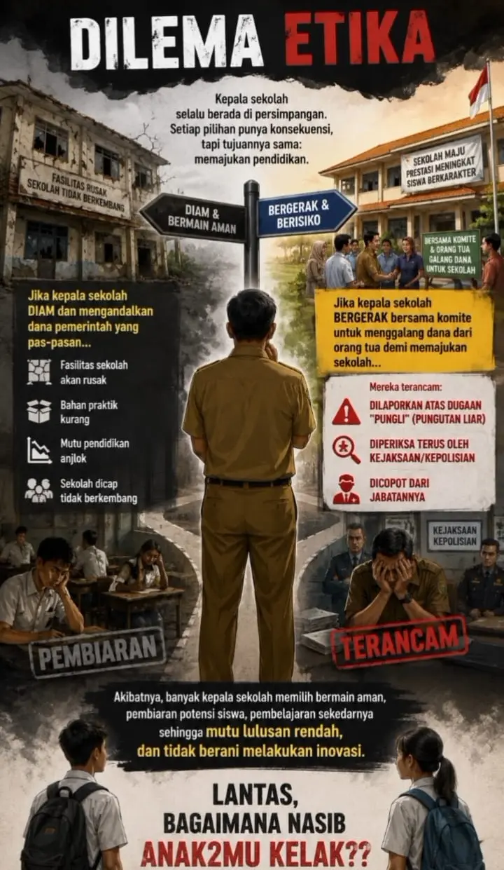 Dilema Etika Kepala Sekolah: Berdiri di Antara Mutu Pendidikan dan Bayang-Bayang Pungli
