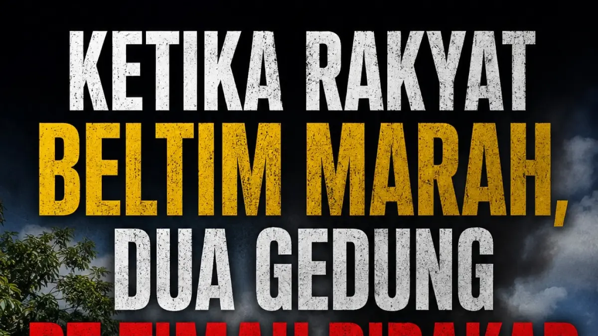 Ketika Rakyat Beltim Sudah Marah, Dua Gedung PT Timah Ikut Terbakar
