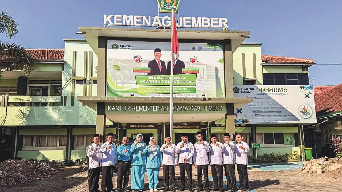 UNTUK MASYARAKAT: RSBS bersama Kemenag Jember usai menjalin kerja sama dalam mendukung layanan kerohanian bagi pasien RSBS. (RSBS)