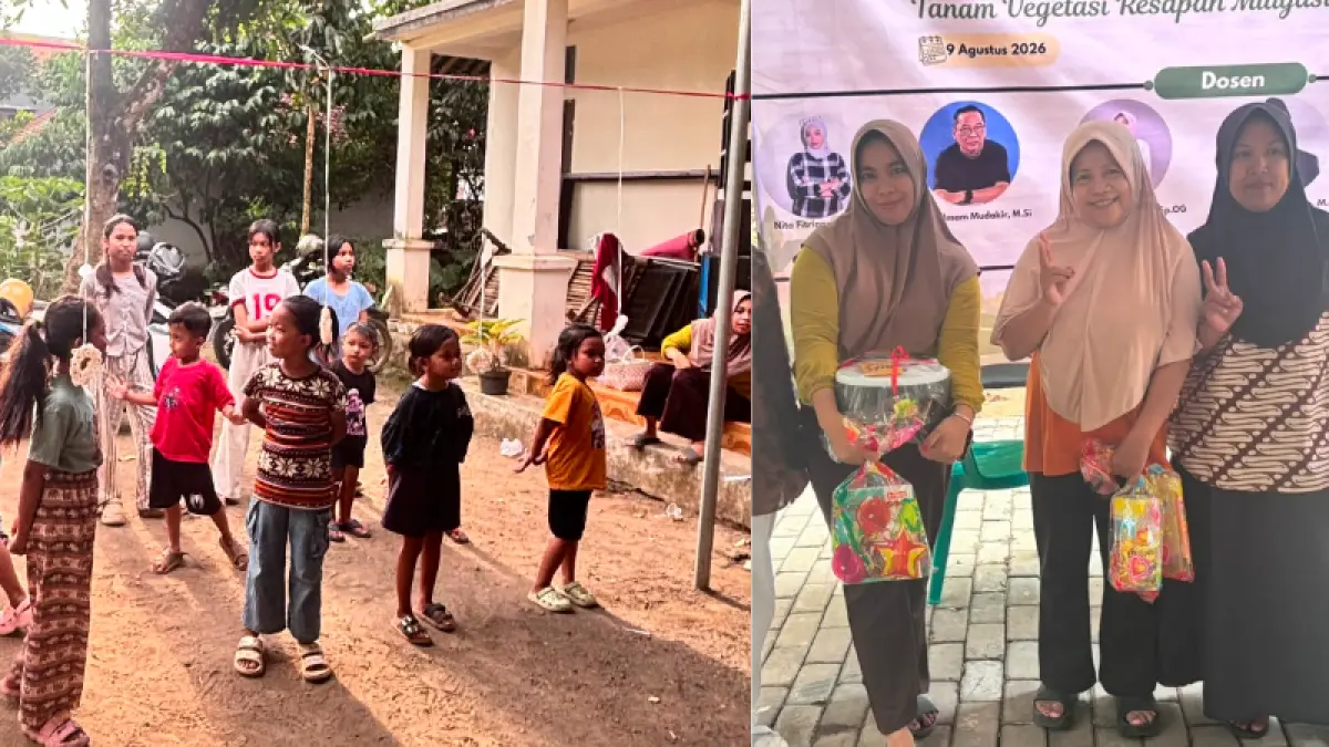 Suasana perayaan agustusan warga karangrejo