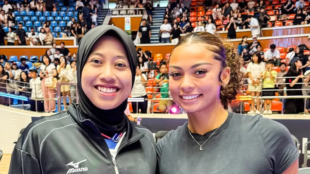 Duet Megawati Hangestri Pertiwi dengan Jordan Wilson langsung dapat julukan baru! (Instagram/@hdecvolleyballteam)

