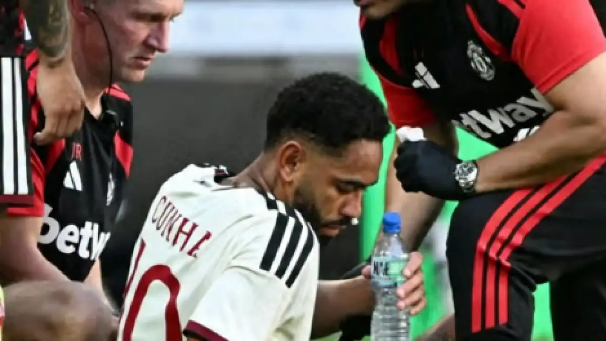 Matheus Cunha saat mengalami cedera