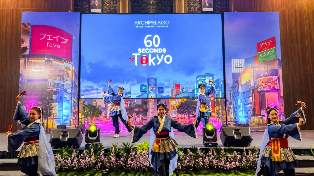 TAMPIL: Penampilan dalam evenr 60 second to Tokyo