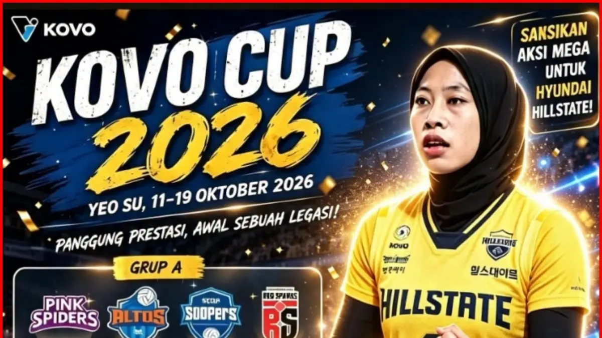Gabung Grup Neraka KOVO Cup 2026, Megawati Hangestri Jadi Senjata Mematikan!